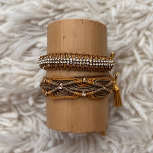 Boho Babe: Macrame String Bracelet Set