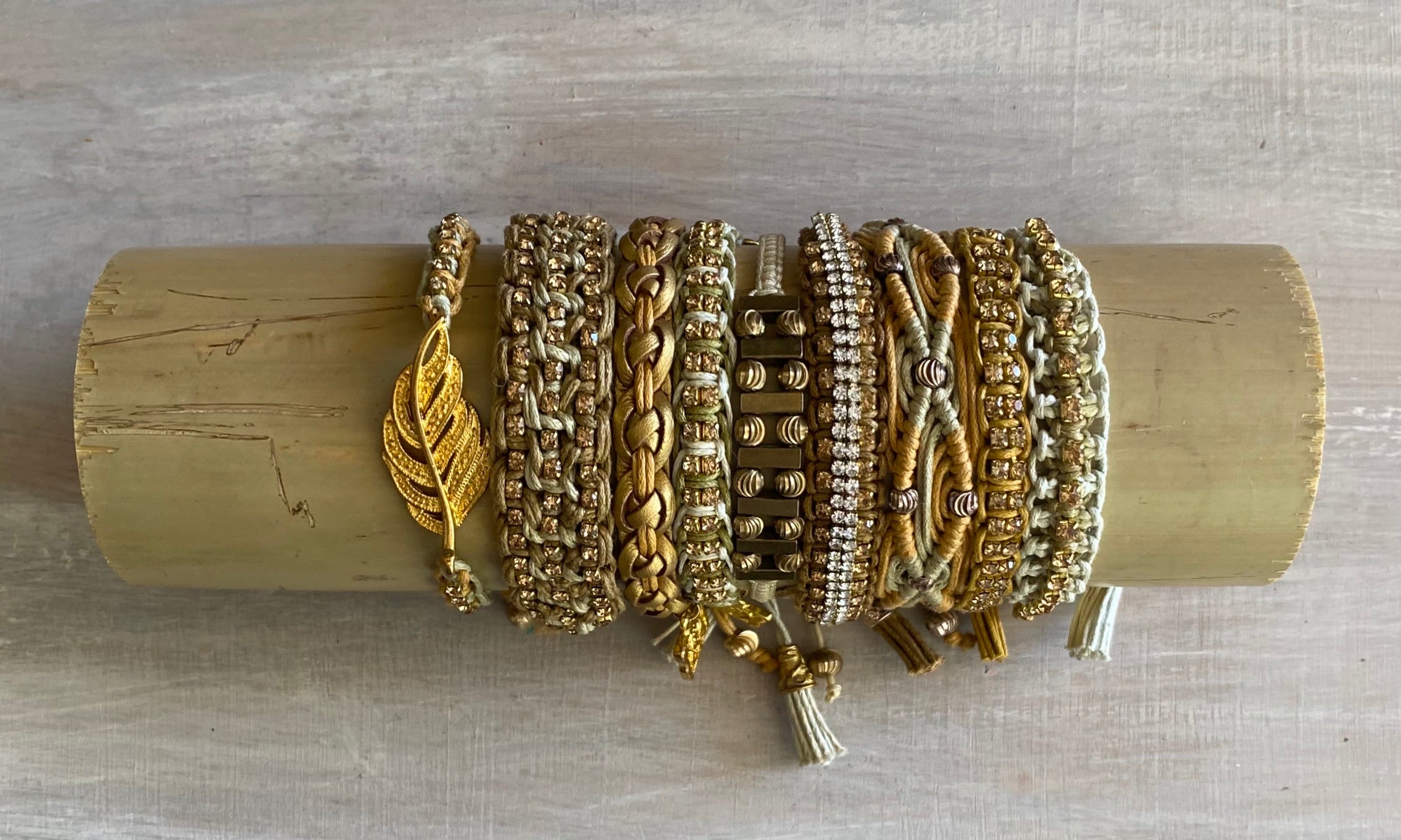 Golden Bracelets (set of 9)