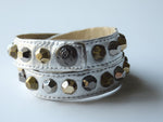 Colette Silver Leather Bracelet - Rose Gonzales