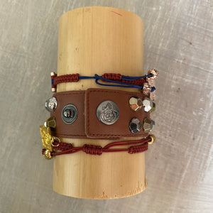 Saddle: Macrame String Bracelet Set