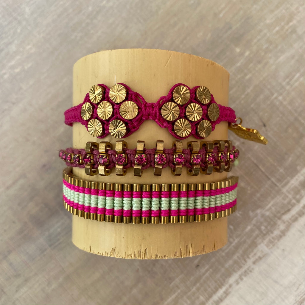Butterfly: Macrame String Bracelet Set