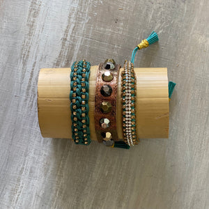 Bohemian: Macrame String Bracelet Set