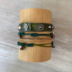 Foliage: Macrame String Bracelet Set