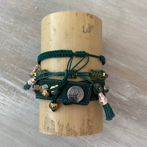 Rainforest: Macrame String Bracelet Set