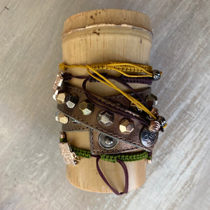 Boss: Macrame String Bracelet Set