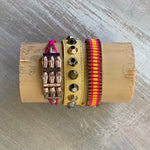 Pink Lemonade: Macrame String Bracelet Set
