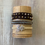 Cowgirl: Macrame String & Suede Bracelet Set