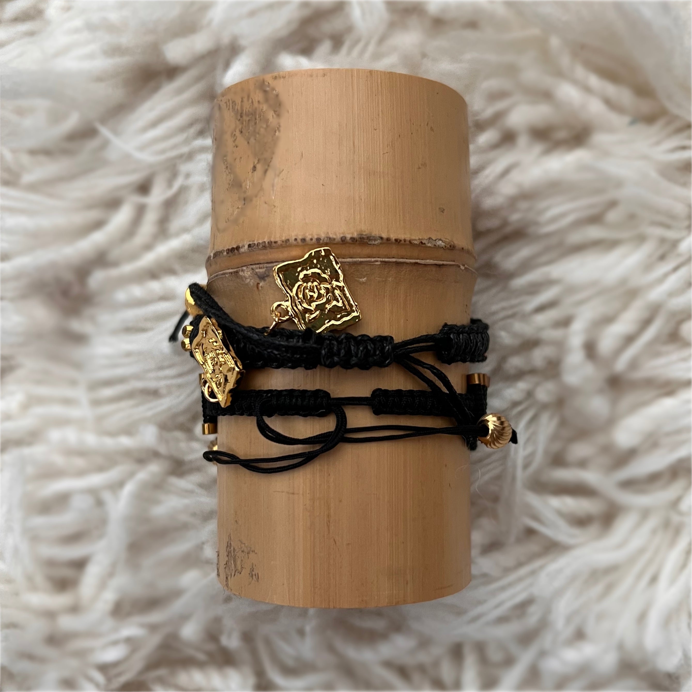 Blackout: Macrame String Bracelet Set