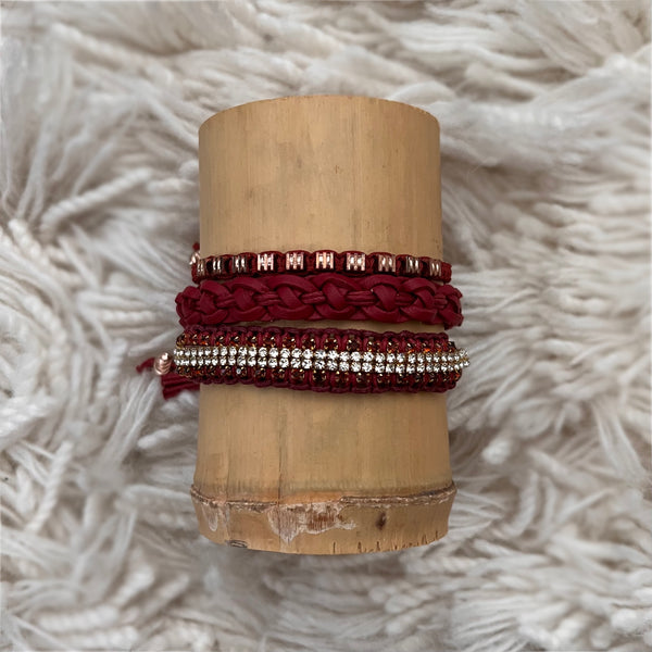 8 Mukhi Rudraksha Ganesha Bracelet - Silk Thread To enhanced wisdom -  Engineered to Heal²