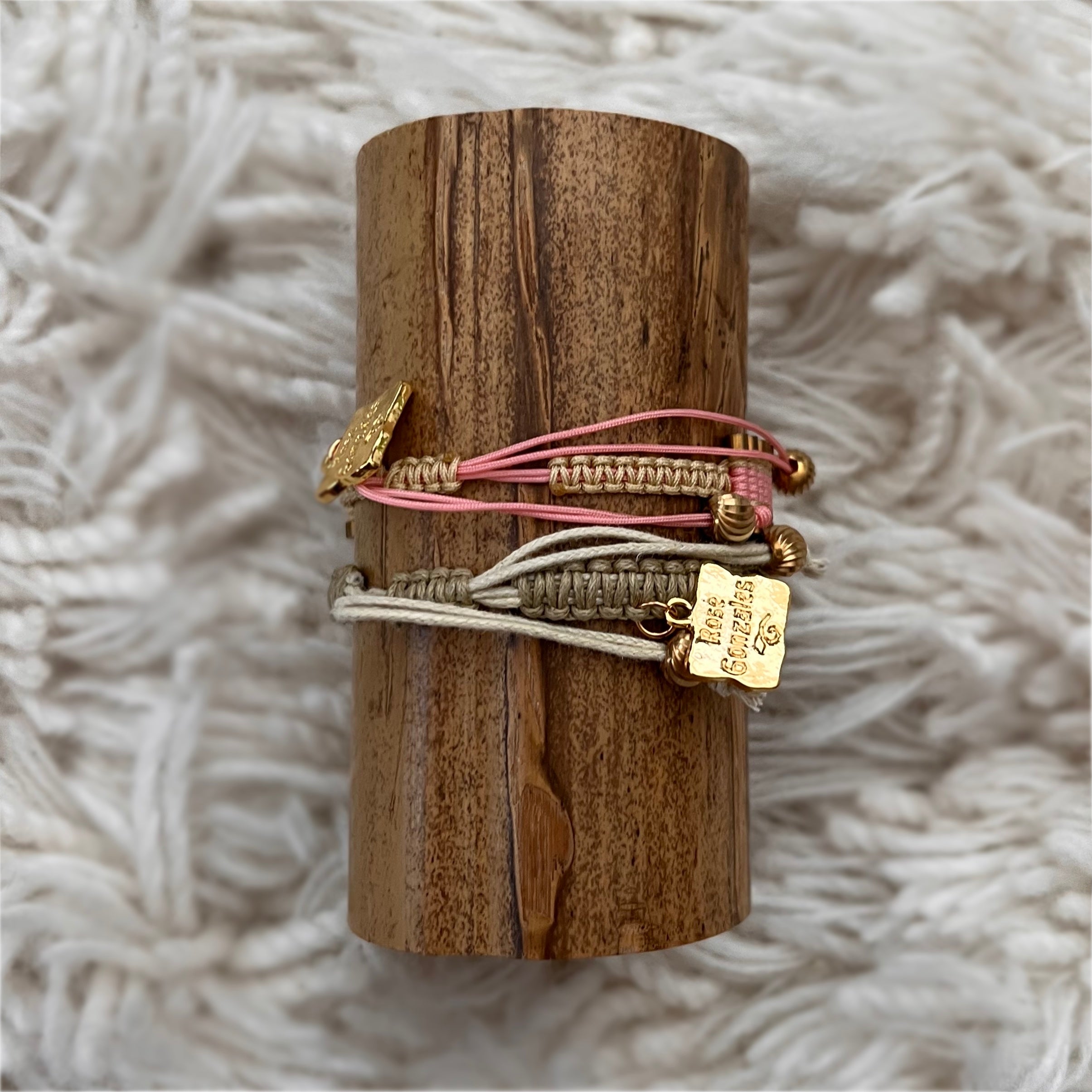 Beach Babe: Macrame String Bracelet Set