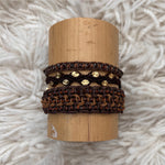 Espresso: Macrame String Bracelet Set