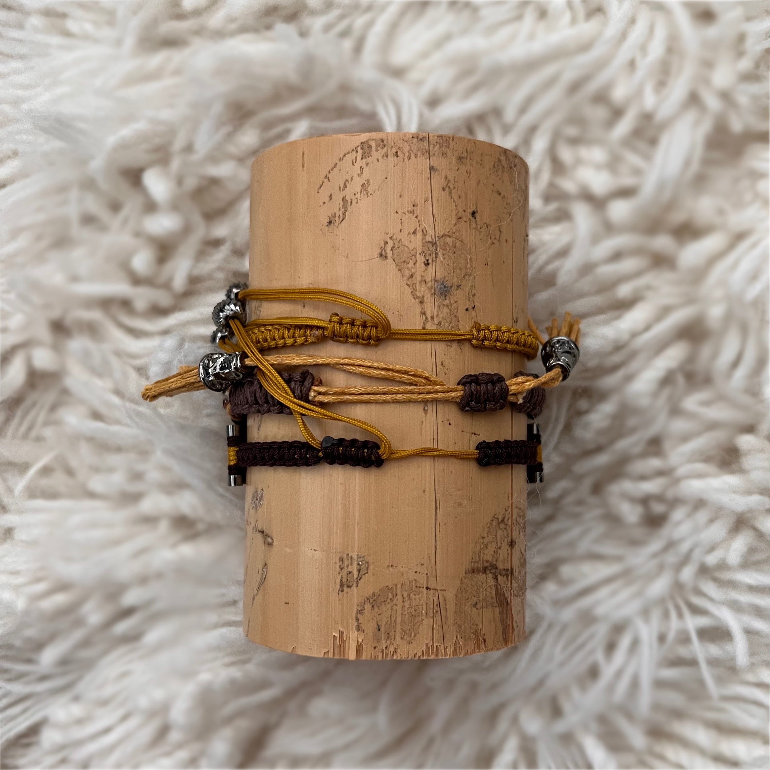 Cold Brew: Macrame String Bracelet Set