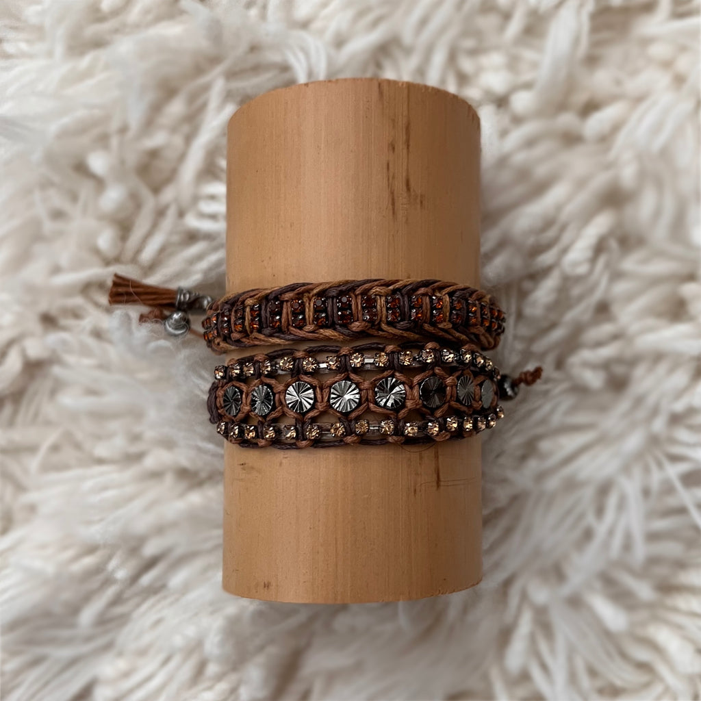 Coffee House: Macrame String Bracelet Set