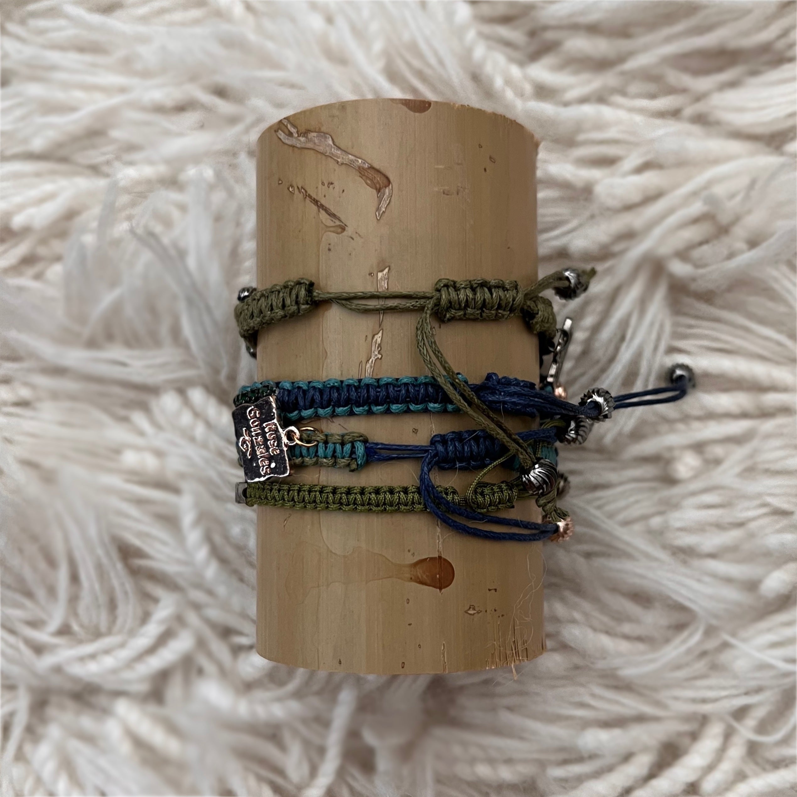 Luna: Macrame String Bracelet Set
