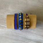 Chic: Macrame String & Leather Bracelet Set