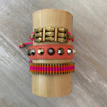 Crush: Macrame String & Leather Bracelet Set