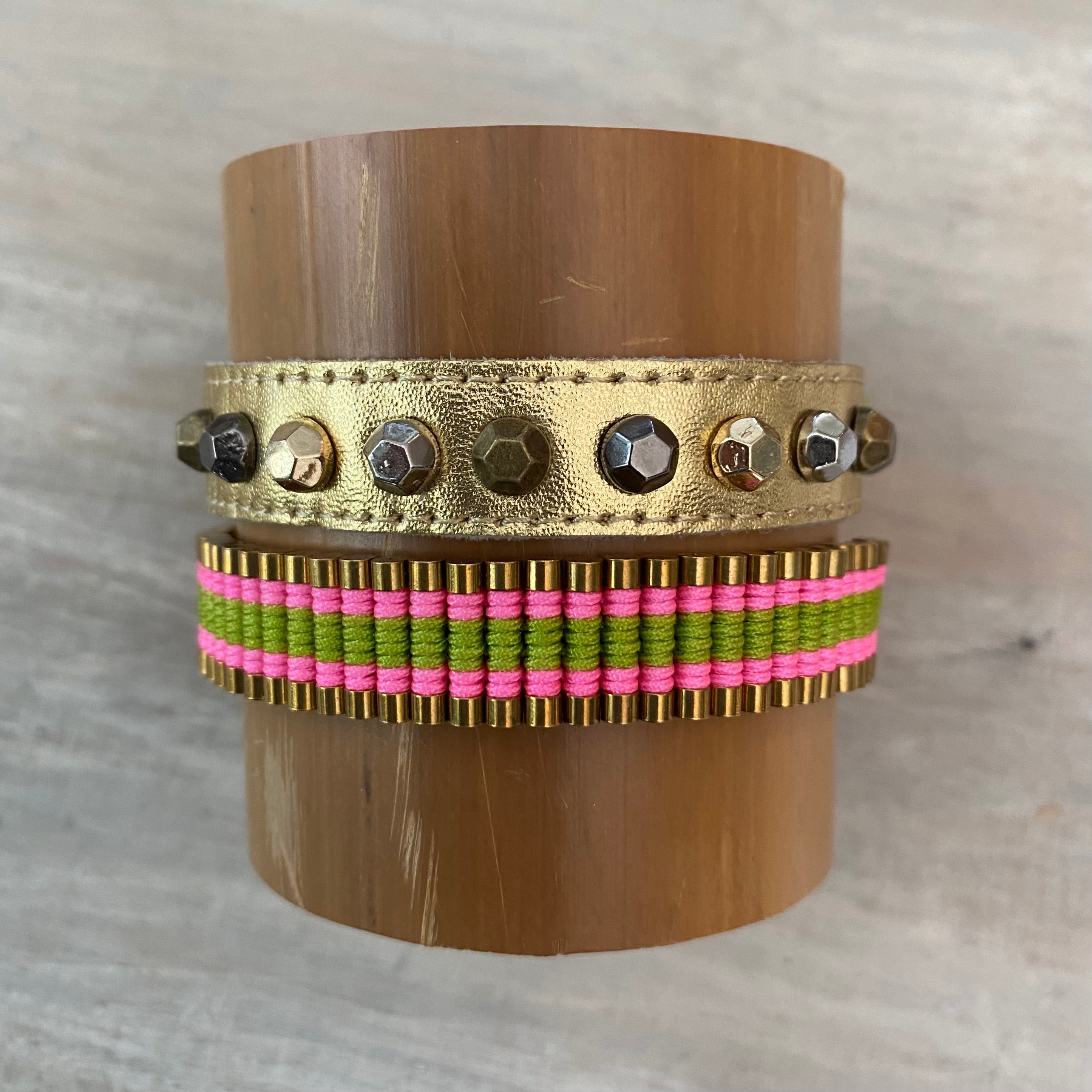 Vivid: Macrame String Bracelet Set