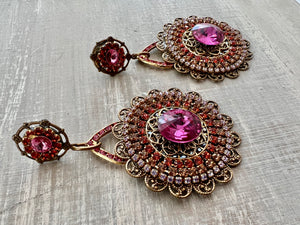 RGS-E016: Handcrafted Crystal Earrings