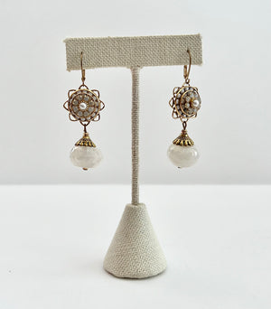 RGS-E028: Handcrafted Crystal Earrings