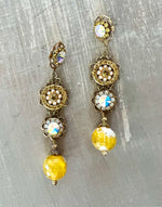 RGS-E041: Handcrafted Crystal Earrings