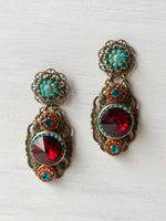 RGS-E037: Handcrafted Crystal Earrings