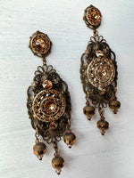 RGS-E039: Handcrafted Crystal Earrings