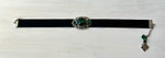 RGS-N011: Handcrafted Crystal Choker Ribbon Necklace