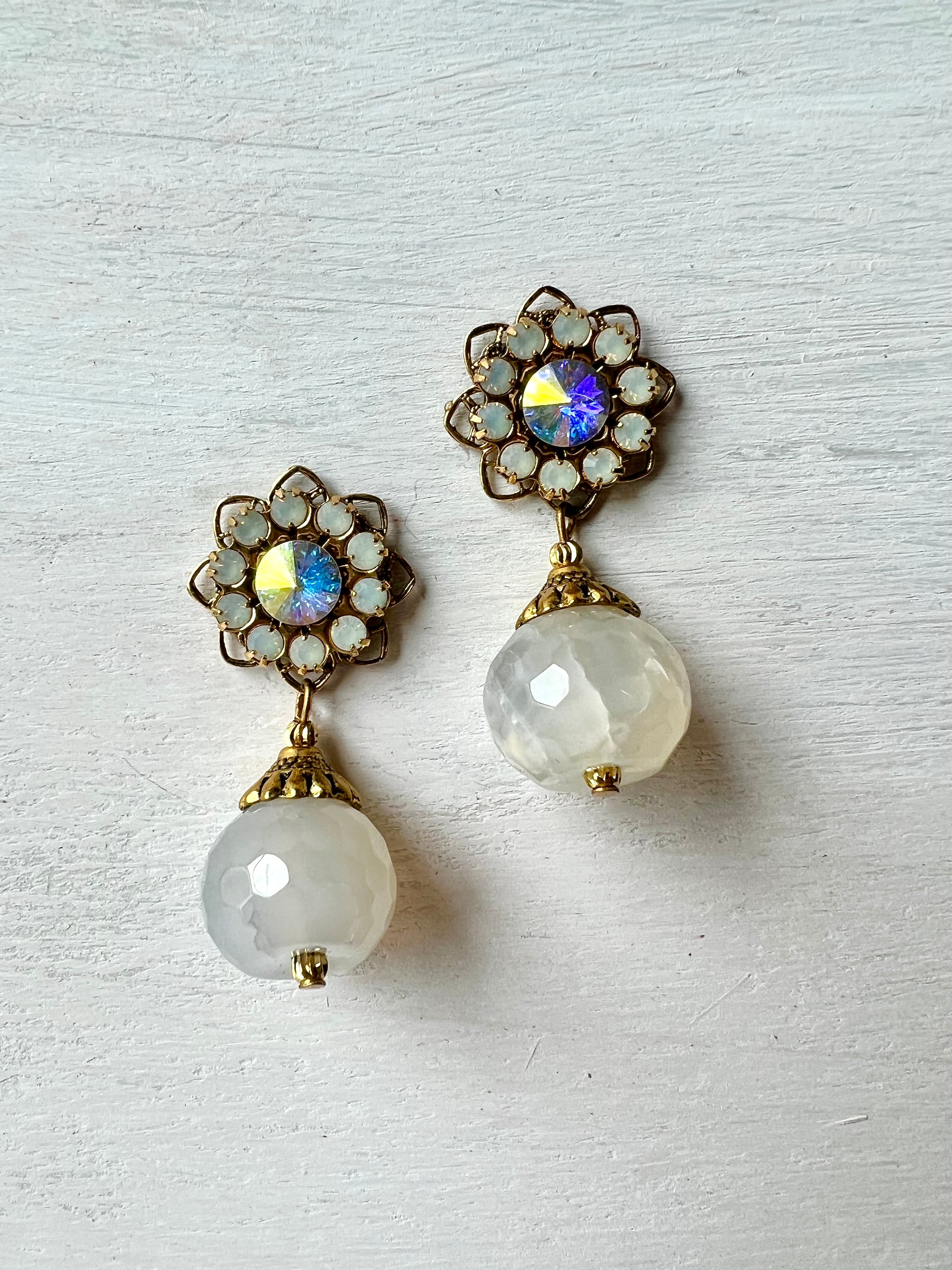 RGS-E060: Handcrafted Crystal Earrings