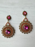 RGS-E016: Handcrafted Crystal Earrings