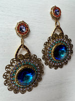 RGS-E010: Handcrafted Crystal Earrings