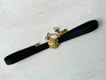 RGS-N033: Handcrafted Crystal Choker Ribbon Necklace