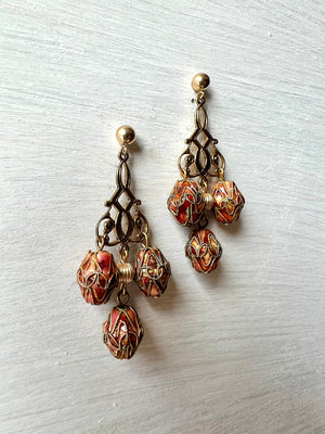 RGS-E046: Handcrafted Crystal Earrings