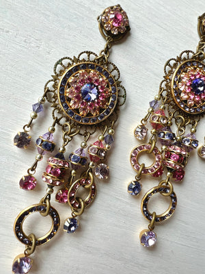 RGS-E029: Handcrafted Crystal Earrings