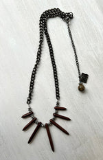 RGS-N053: Handcrafted  Chain & Bead Necklace