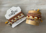 Game Day: Crimson & Yellow - Macrame String Bracelet Set
